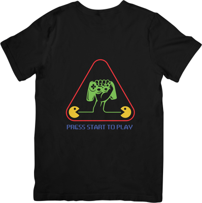 BATR Short Sleeve Black T-Shirt Printed X  Game Mode