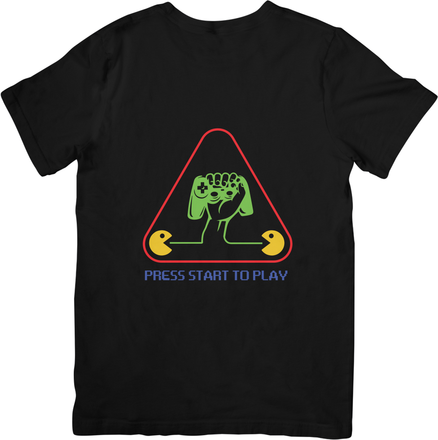 BATR Short Sleeve Black T-Shirt Printed X  Game Mode