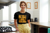 BATR Short Sleeve Black T-Shirt Typography X  Rise and Grind