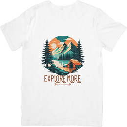 BATR Short Sleeve White T-Shirt Printed X  Explore More