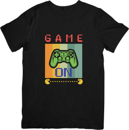 BATR Short Sleeve Black T-Shirt Printed X  Game Vintage