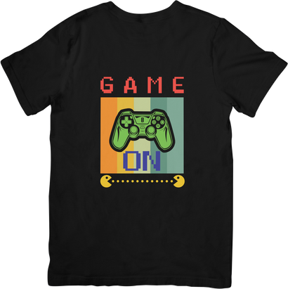 BATR Short Sleeve Black T-Shirt Printed X  Game Vintage