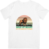 BATR Short Sleeve White T-shirt Printed X  Lion Wild at Heart