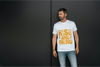 BATR Short Sleeve White T-Shirt Typography X  Rise and Grind
