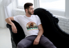 BATR Short Sleeve White T-shirt Printed X  Lion Wild at Heart