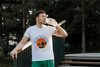 BATR Short Sleeve White T-Shirt Printed X  Explore the Unknown