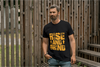 BATR Short Sleeve Black T-Shirt Typography X  Rise and Grind