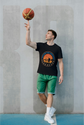 BATR Short Sleeve Black T-Shirt Printed X  Explore the Unknown