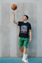 BATR Short Sleeve Black T-Shirt Printed X  Strength of Hercules