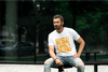 BATR Short Sleeve White T-Shirt Typography X  Rise and Grind