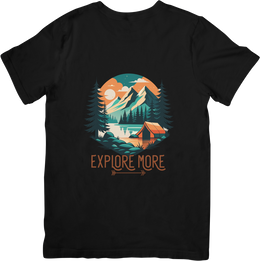 BATR Short Sleeve Black T-Shirt Printed X  Explore More
