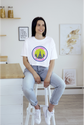 BATR Short Sleeve White T-Shirt Printed X  City Lights Big Dreams