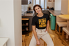 BATR Short Sleeve Black T-Shirt Typography X  Rise and Grind