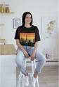 BATR Short Sleeve Black T-Shirt Printed X  Concrete Jungle