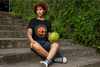 BATR Short Sleeve Black T-Shirt Printed X  Explore the Unknown