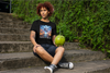BATR Short Sleeve Black T-Shirt Printed X  Strength of Hercules