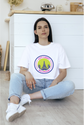 BATR Short Sleeve White T-Shirt Printed X  City Lights Big Dreams
