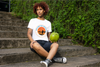 BATR Short Sleeve White T-Shirt Printed X  Explore the Unknown