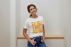 BATR Short Sleeve White T-Shirt Typography X  Rise and Grind