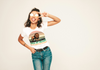 BATR Short Sleeve White T-shirt Printed X  Lion Wild at Heart