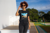 BATR Short Sleeve Black T-Shirt Printed X  Adventure Awaits