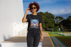 BATR Short Sleeve Black T-Shirt Printed X  Strength of Hercules