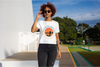 BATR Short Sleeve White T-Shirt Printed X  Explore the Unknown