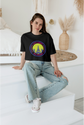 BATR Short Sleeve Black T-Shirt Printed X  City Light Big Dreams