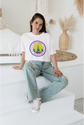 BATR Short Sleeve White T-Shirt Printed X  City Lights Big Dreams