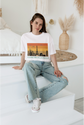 BATR Short Sleeve White T-Shirt Printed X  Concrete Jungle