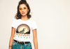 BATR Short Sleeve White T-Shirt Printed X  Roar Louder