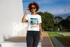 BATR Short Sleeve White T-Shirt Printed X  Adventure Awaits