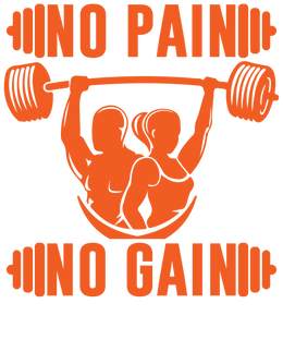 BATR Short Sleeve White T-Shirt Printed X  No Pain No Gain