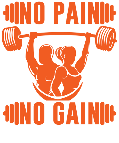 BATR Short Sleeve White T-Shirt Printed X  No Pain No Gain