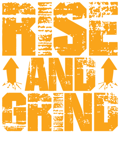 BATR Short Sleeve Black T-Shirt Typography X  Rise and Grind