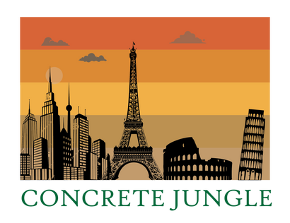 BATR Short Sleeve White T-Shirt Printed X  Concrete Jungle