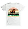 BATR Short sleeve White t-shirt Typography X  Lion Wild at Heart